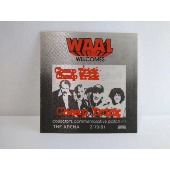 Cheap Trick 1981 Vintage Backstage Pass Original New Wave Rock Music Patch - Picture 2 of 4